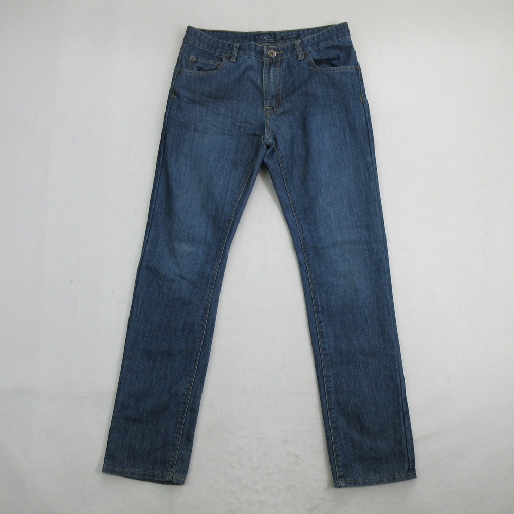 Lucky Brand Boys Billy Straight Leg Jeans Size 18 Blue Medium Wash Denim